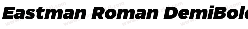 Eastman Roman DemiBold字体转换